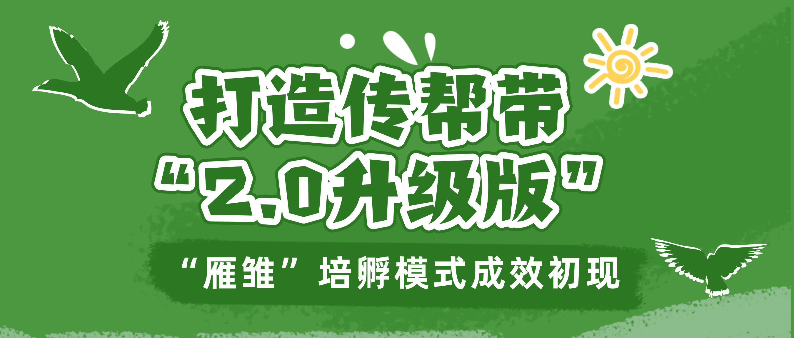 打造傳幫帶“2.0升級版” “雁雛”培孵模式成效初現(xiàn)